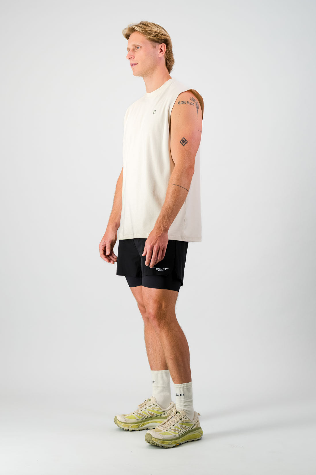 Lightweight Cotton Tank - Cream